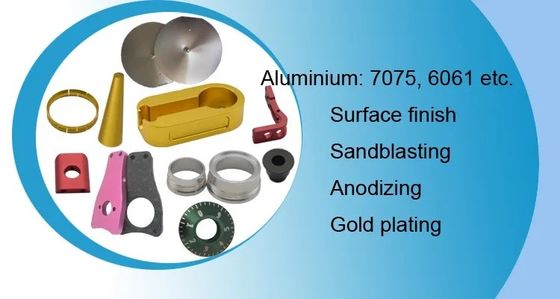 Bộ phận gia công phay CNC Anodized Máy tiện Phần tiện nhôm CNC tùy chỉnh