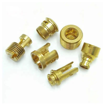 Bộ phận gia công CNC bằng đồng thau Anodized Độ cứng Bộ phận tiện tiện