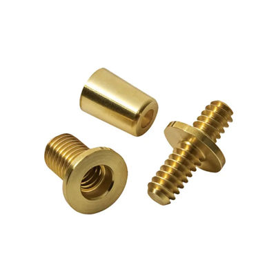 Bộ phận gia công CNC bằng đồng thau Anodized Độ cứng Bộ phận tiện tiện