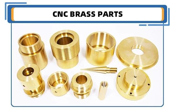 Bộ phận gia công CNC bằng đồng thau Anodized Độ cứng Bộ phận tiện tiện
