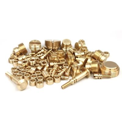 Bộ phận gia công CNC bằng đồng thau Anodized Độ cứng Bộ phận tiện tiện